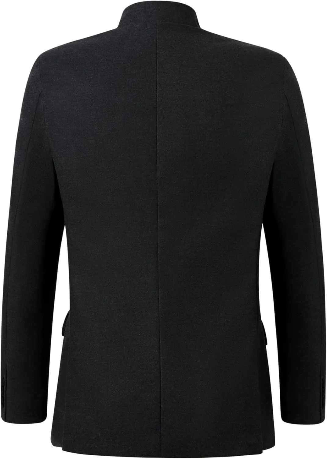 AIFARLD Mens Casual Blazer Stand Collar Tweed Suit Jackets Sport Coats Business Coats Lightweight Fashion