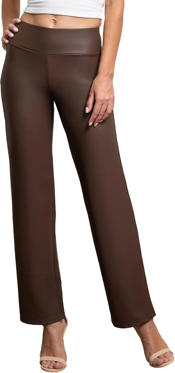 Conceited Leggings for Women in Luxe Velvet or Vegan Faux Leather - Available in Regular and Plus Size