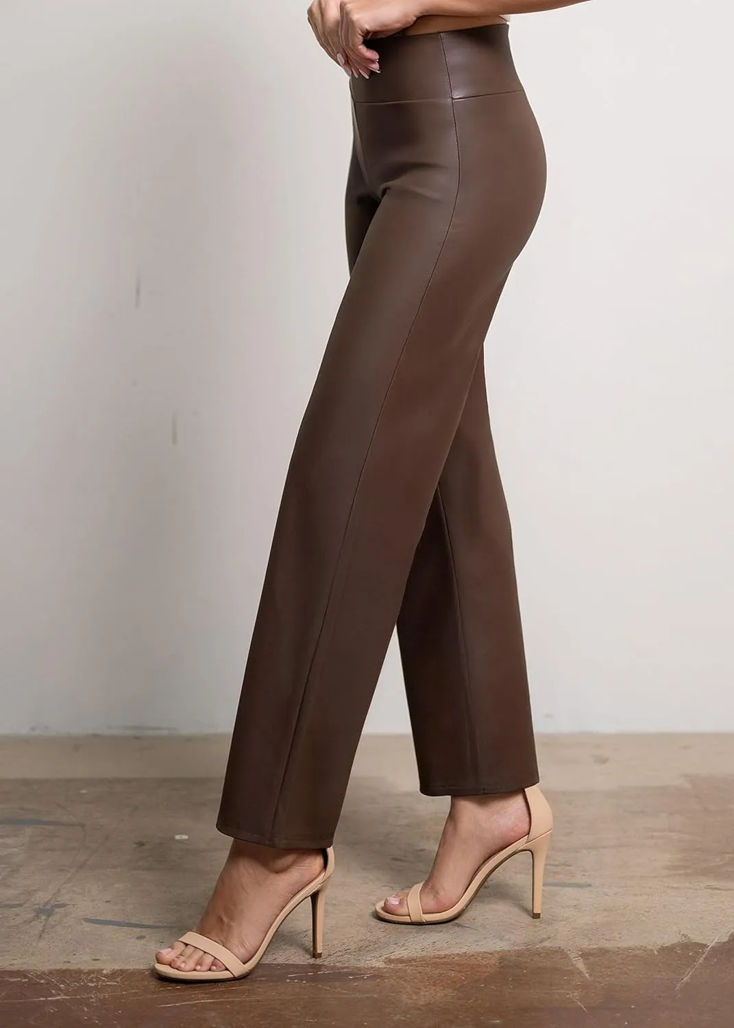 Conceited Leggings for Women in Luxe Velvet or Vegan Faux Leather - Available in Regular and Plus Size