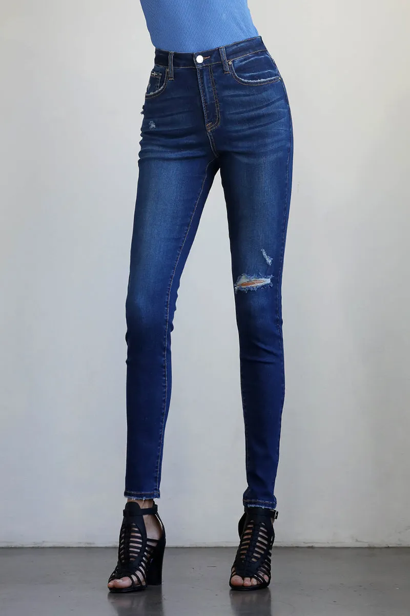 Erased Memory Ankle Skinny Jeans