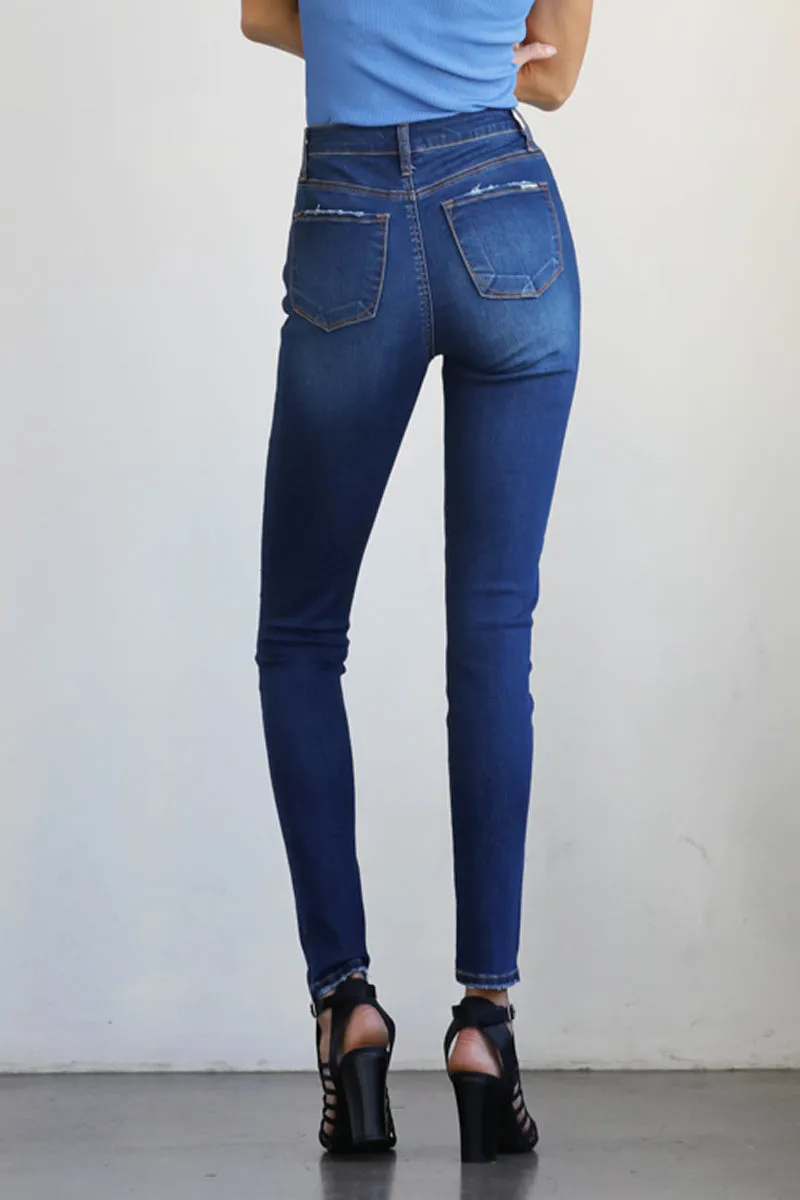 Erased Memory Ankle Skinny Jeans