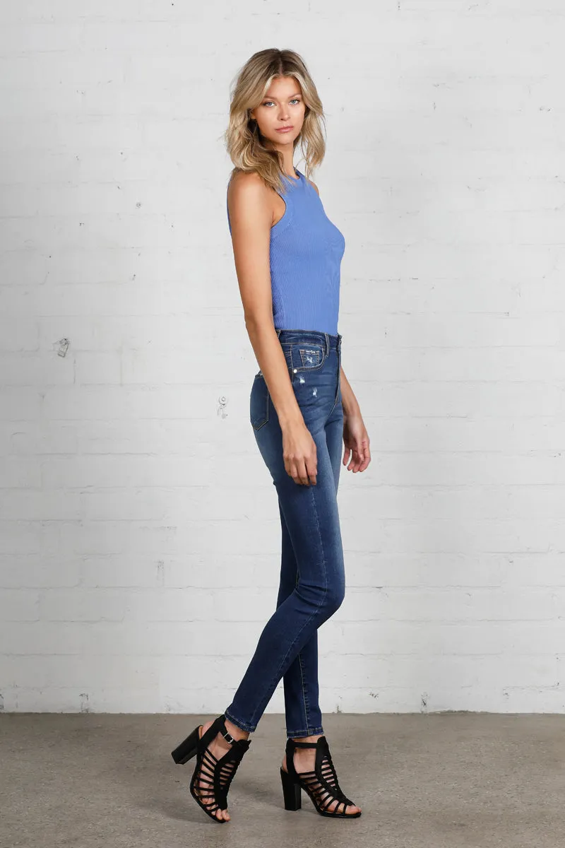 Erased Memory Ankle Skinny Jeans