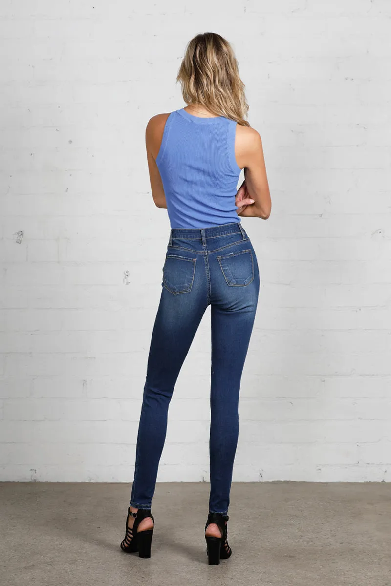Erased Memory Ankle Skinny Jeans