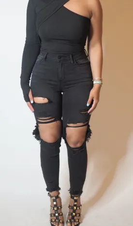 ESCAPE | DISTRESSED JEANS