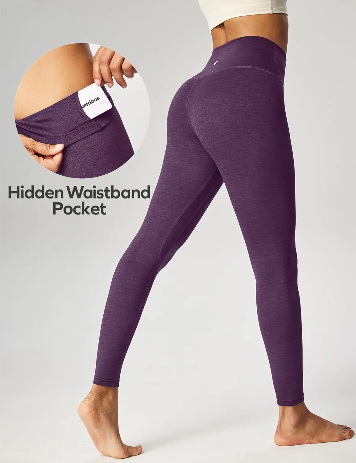 Ewedoos Compression Leggings for Women Tummy Control Workout Leggings Buttery Soft Leggings High Waisted Yoga Pants