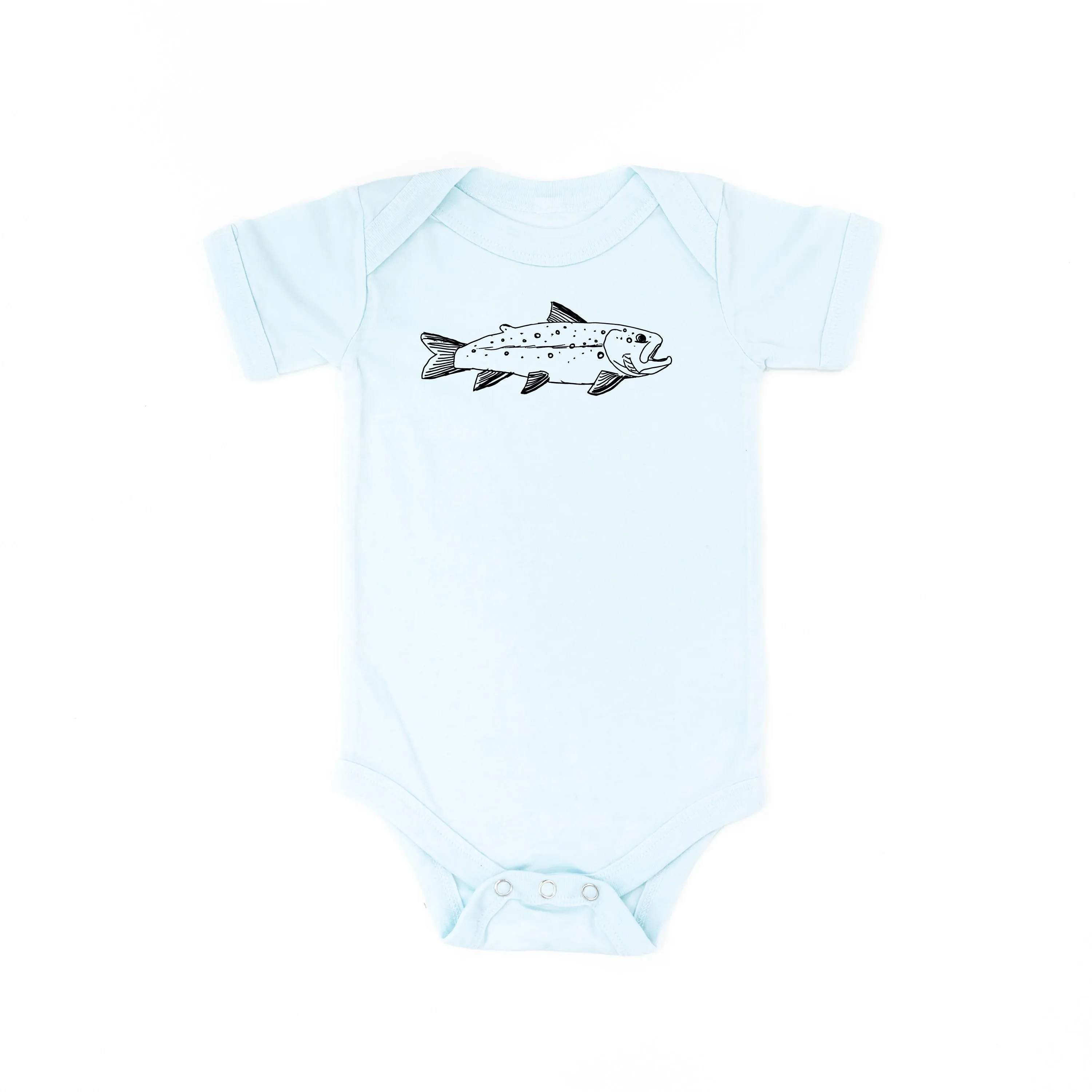 Hand Drawn Brook Trout - Child Shirt