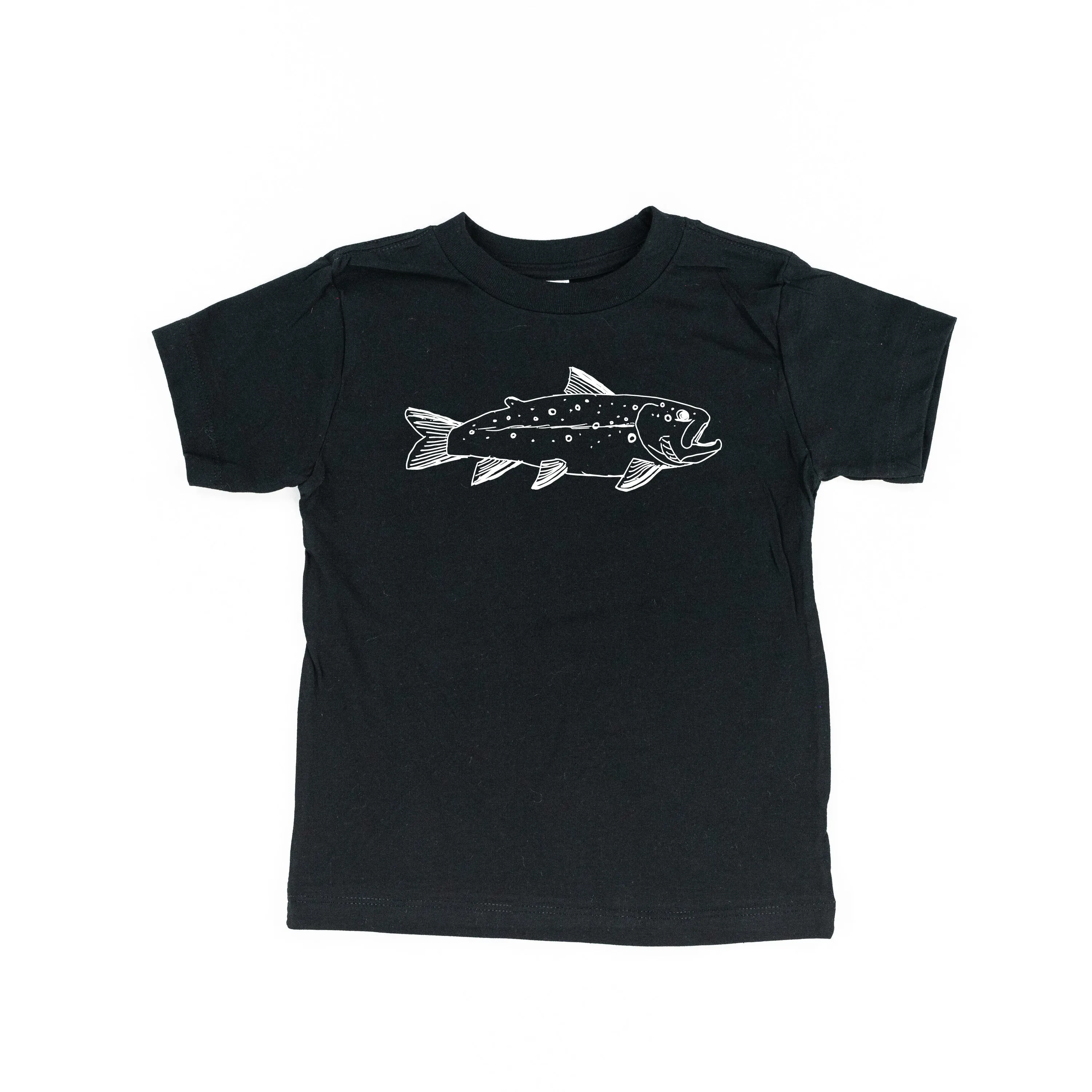 Hand Drawn Brook Trout - Child Shirt