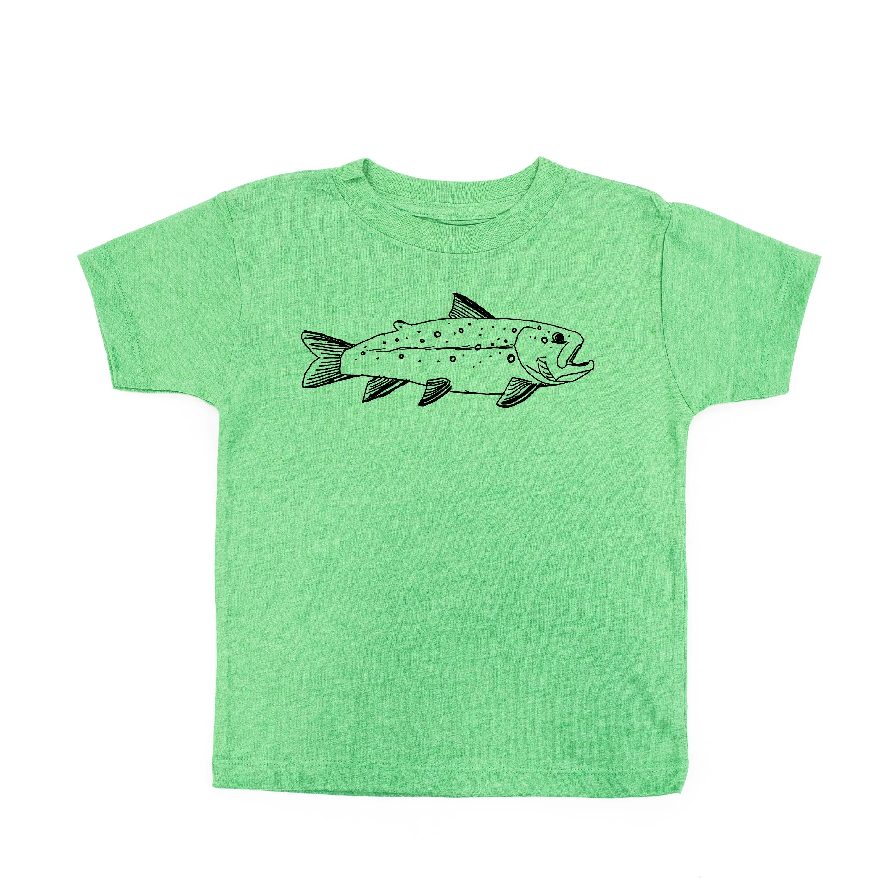 Hand Drawn Brook Trout - Child Shirt