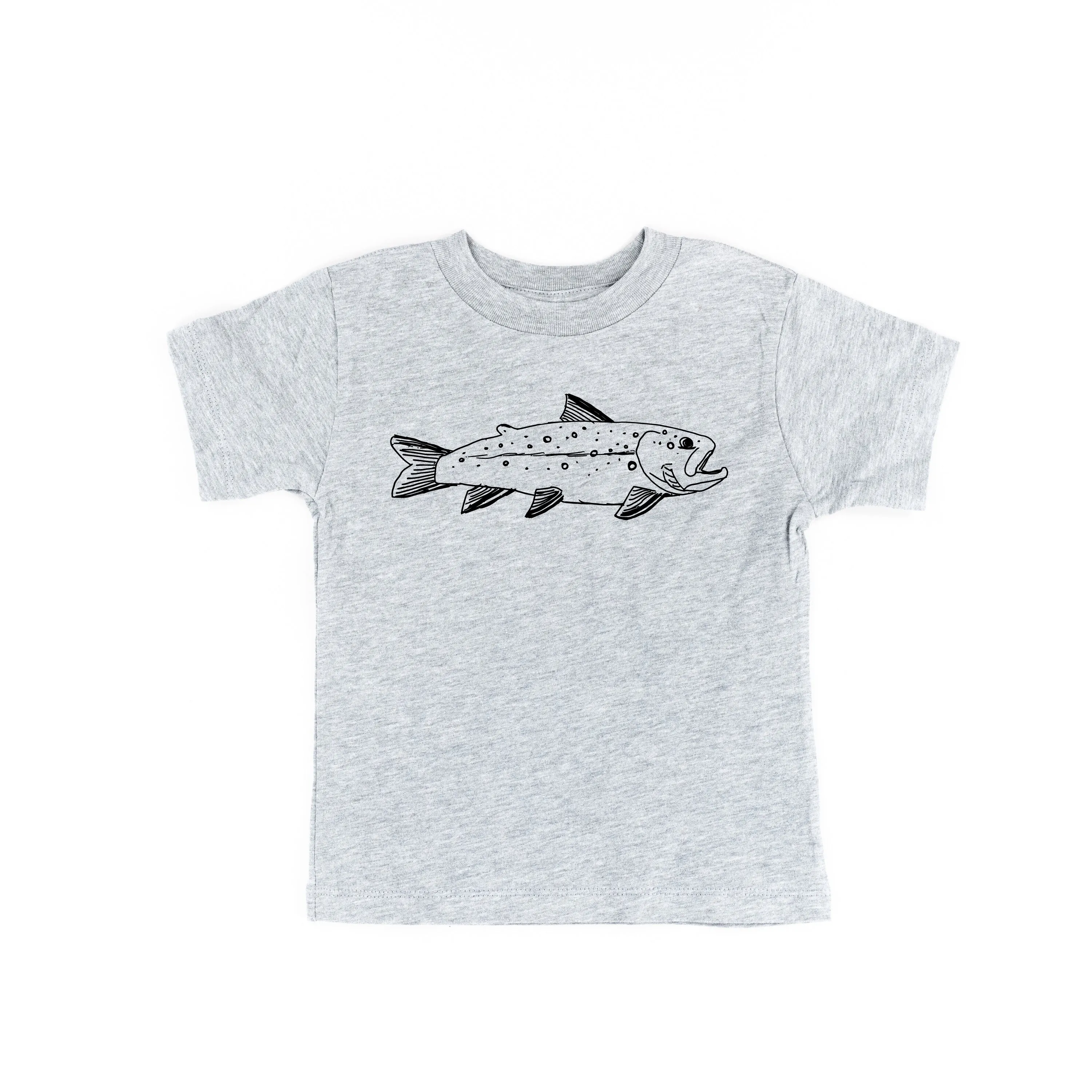 Hand Drawn Brook Trout - Child Shirt