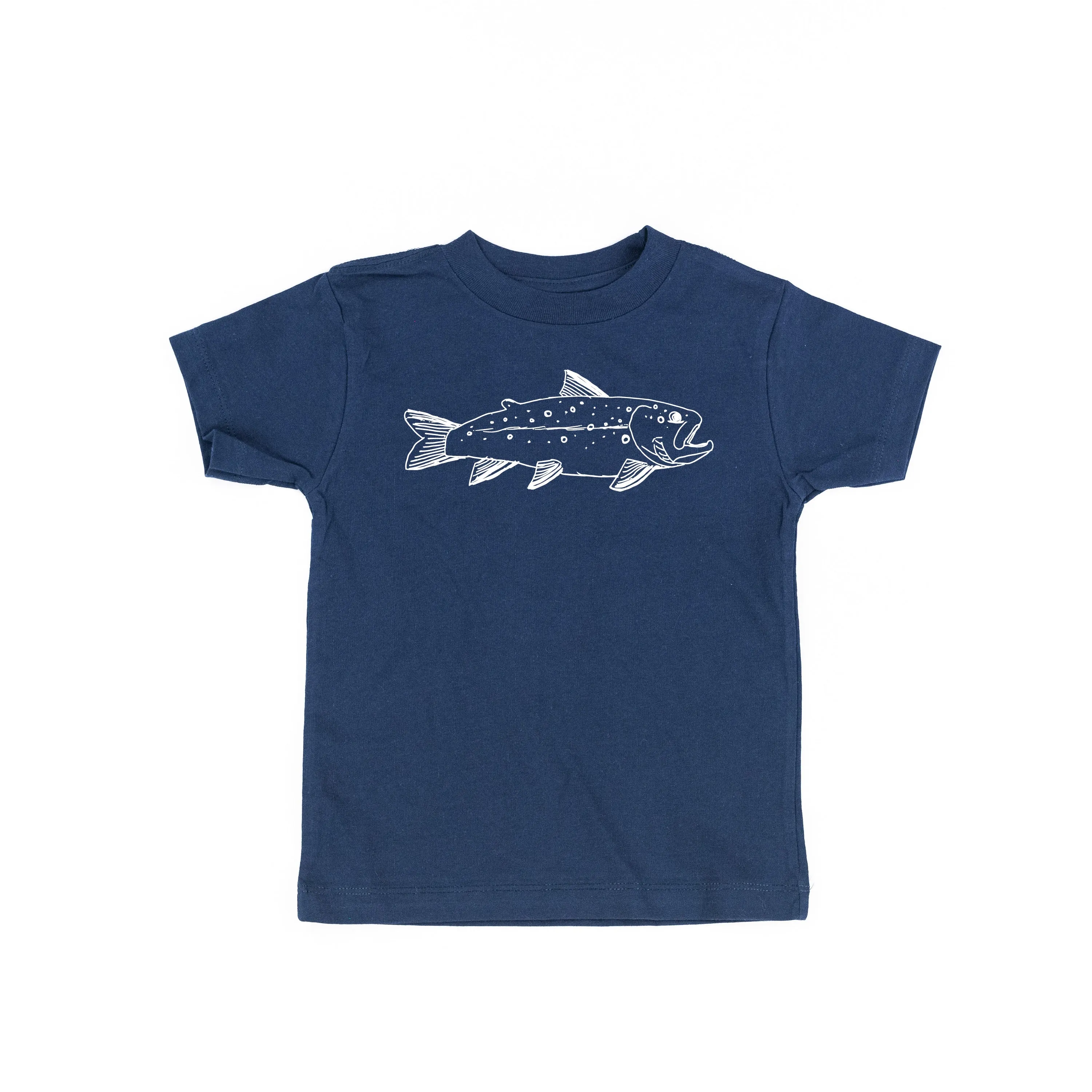 Hand Drawn Brook Trout - Child Shirt