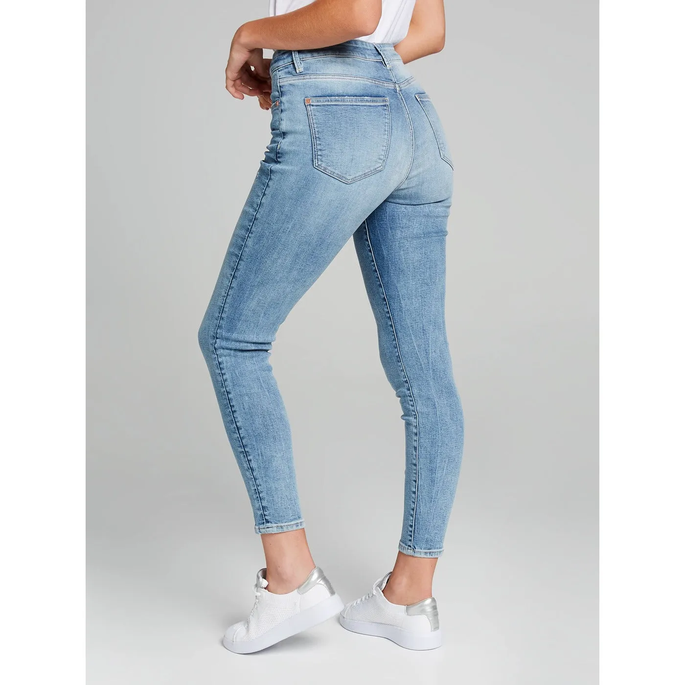 JJ Skinny Mid Rise Ankle Jeans