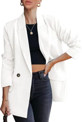 luvamia Blazer Jackets for Women Work Casual Office Long Sleeve Fashion Dressy Business Outfits