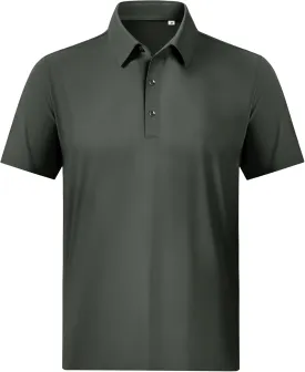 Mens Polo Shirts Short Sleeve Stretch Golf Polo Shirts Dry Fit Polo T Shirts for Men Golf Shirts Tennis Polo
