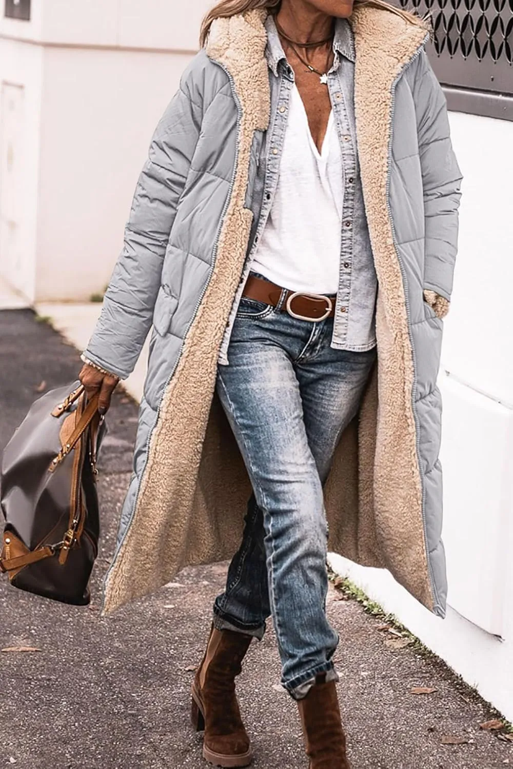 PRETTYGARDEN Women's 2025 Winter Fashion Clothes Oversized Shearling Fleece Long Coats Jackets
