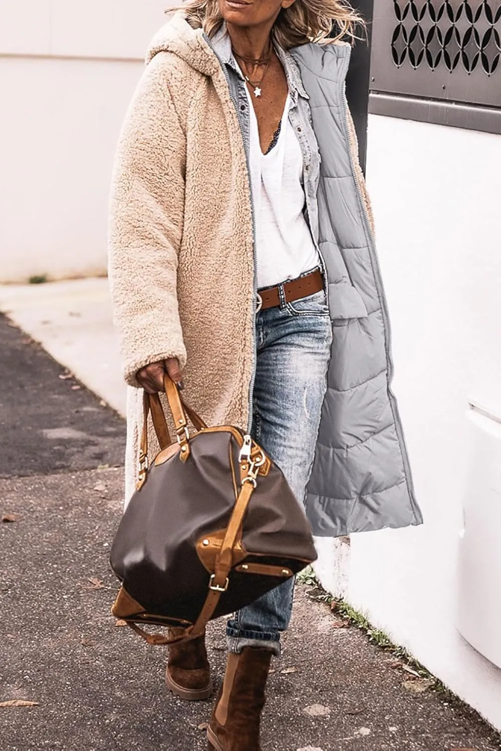 PRETTYGARDEN Women's 2025 Winter Fashion Clothes Oversized Shearling Fleece Long Coats Jackets