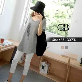 PRINTED SLEEVE PLEATED TOPS