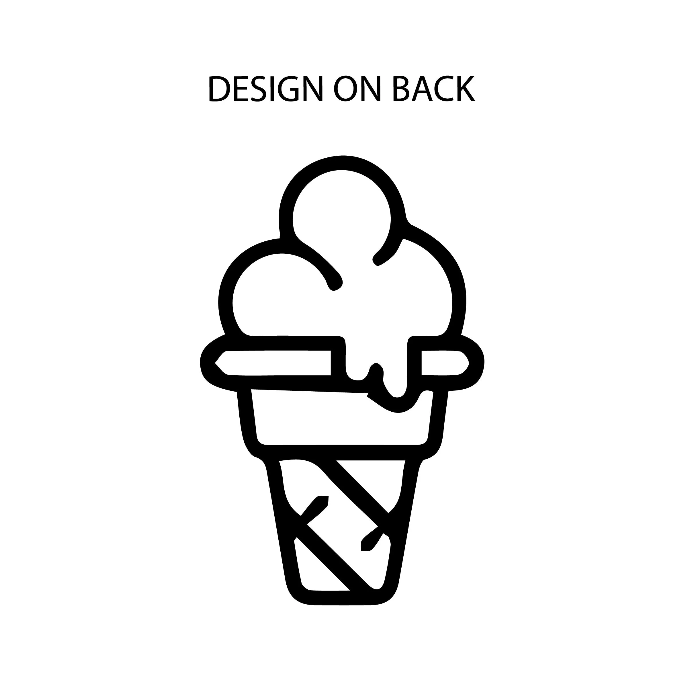 Professional Ice Cream Taste Tester -  Single Cone on Back - Long Sleeve Child Shirt