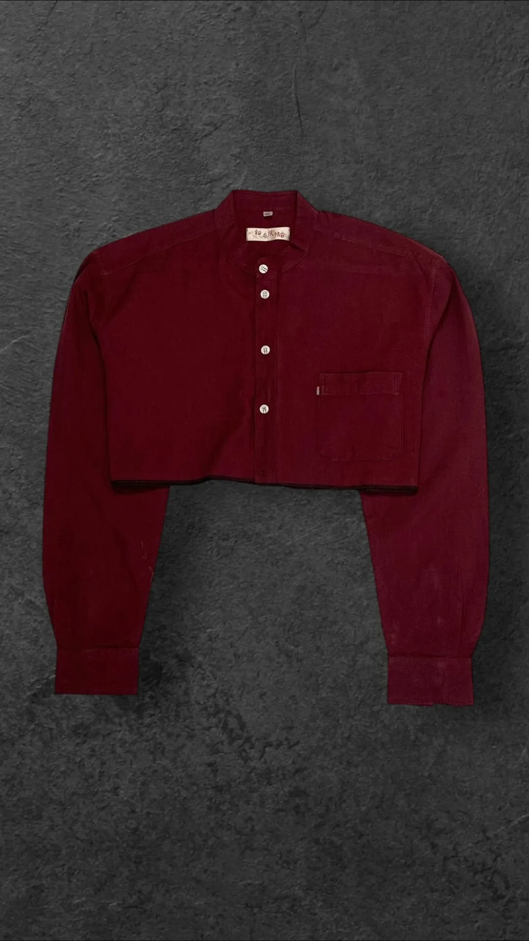 RANDOM PICKED BAGGY CROPPED LONG SLEEVED SHIRT