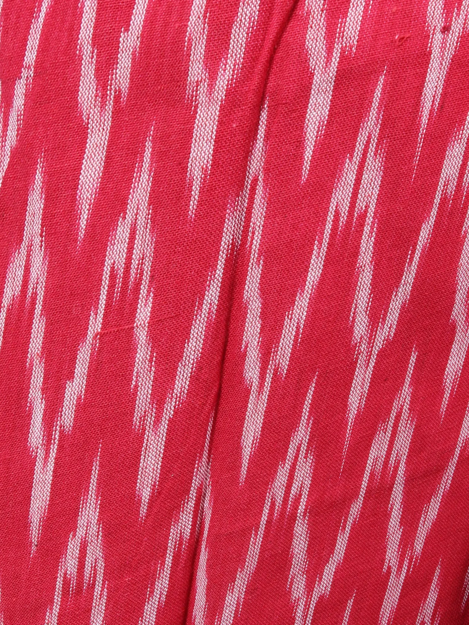 Red White Azure Blue Ikat Handwoven Cotton Suit Fabric Set of 3 - S1002016
