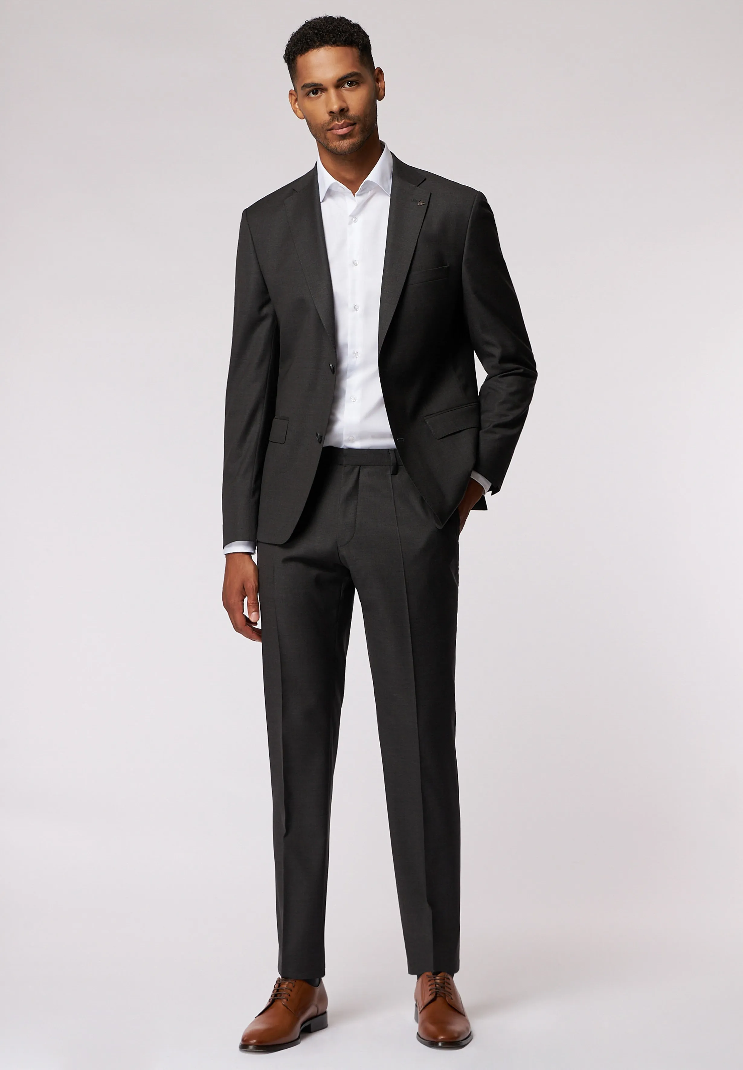 Roy Robson - Prestige 130's Stretch Sakko Suit, Charcoal