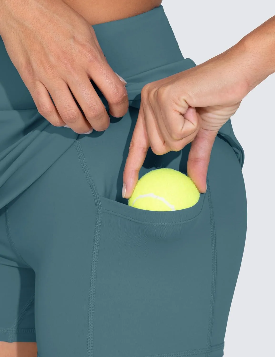 THE GYM PEOPLE Women's High Waisted Golf Skorts Tennis Mini Athletic Active Skirts Built-in Shorts with 3 Pockets