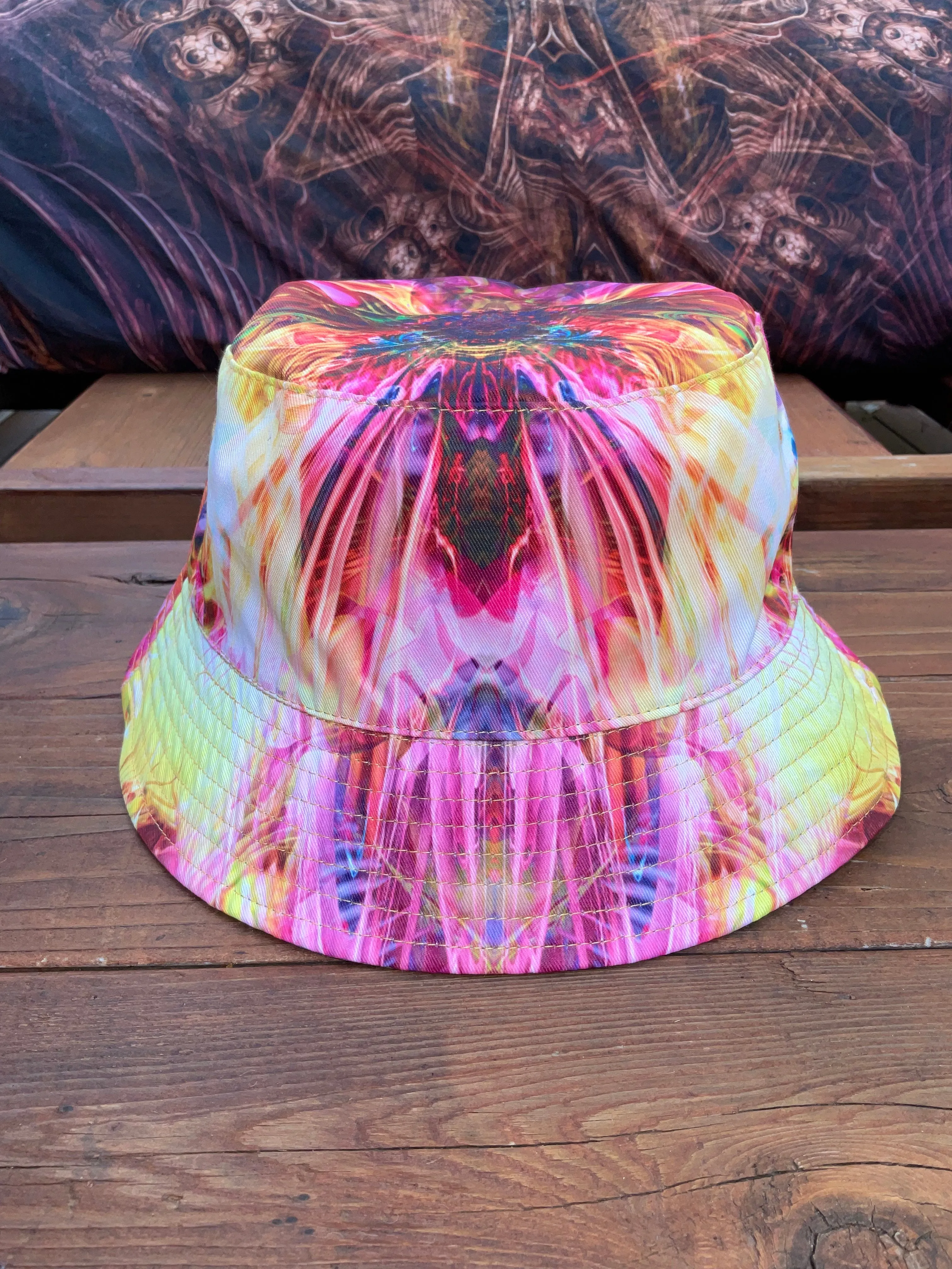 Universal Energy Shift/Mariposa Reversible Bucket Hat