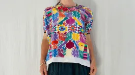 Vintage Quetzaltenango Guatemalan Huipil. Maya. Hand-woven & Embroidered