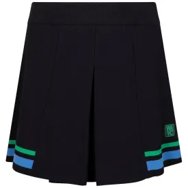 Womens Cable Pleats Knit Skort Navy - W23