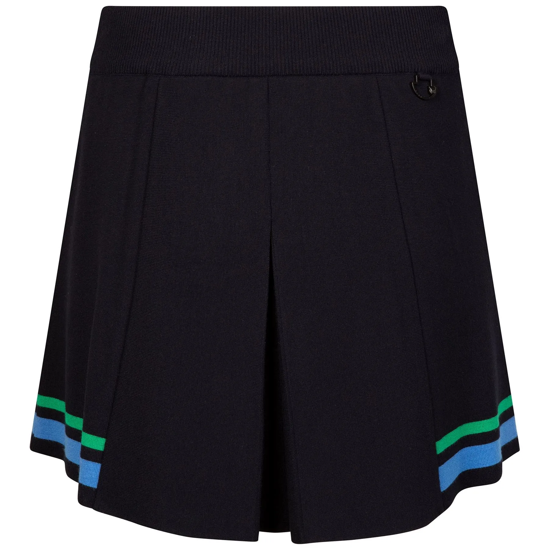 Womens Cable Pleats Knit Skort Navy - W23